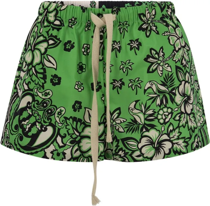Short With Bandana Print