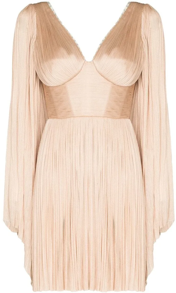 Alma lace-up minidress