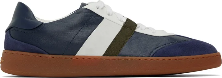Ferragamo Navy Garda Low Sneakers