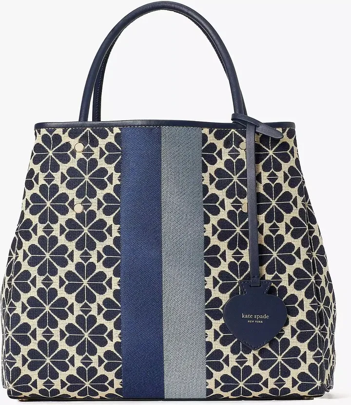 Kate Spade Spade Flower Jacquard Stripe Everything Medium Tote