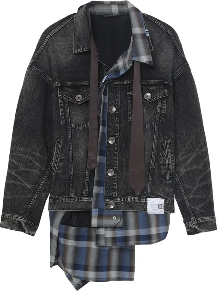 Mix-Layerd Denim Jacket