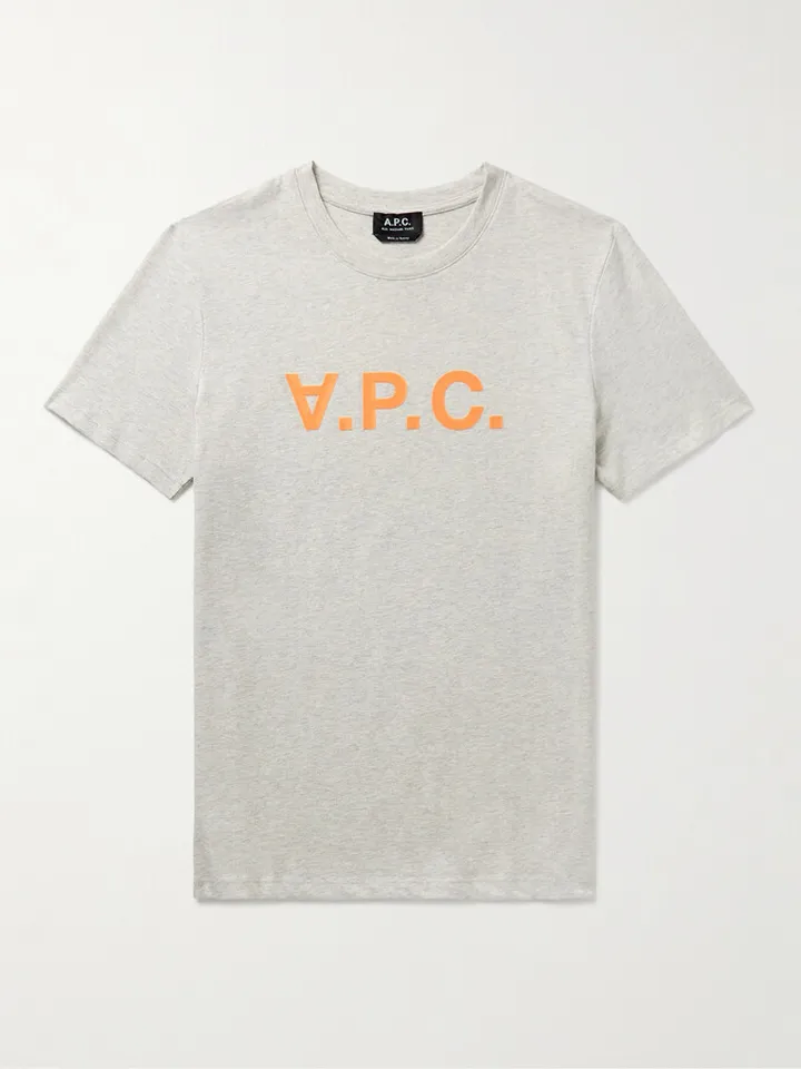 Logo-Flocked Cotton-Jersey T-Shirt