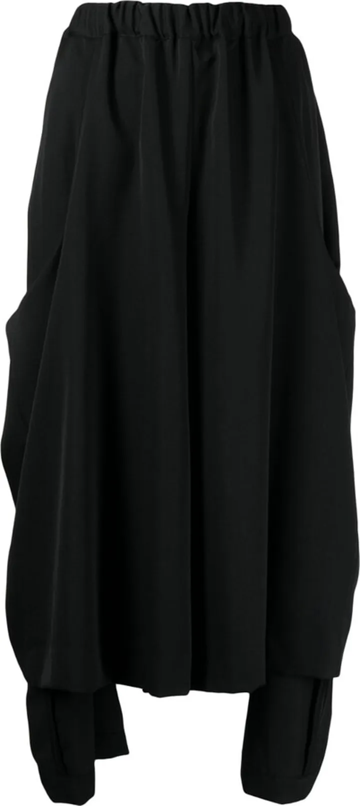 Asymmetric Mid-Rise Cropped Trousers