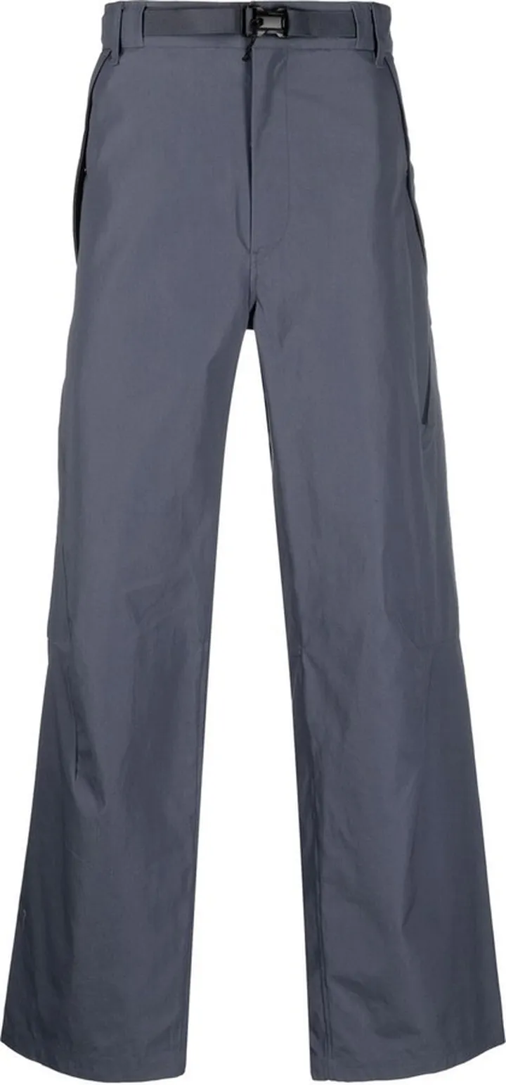 Logo-Print Buckled Straight Trousers