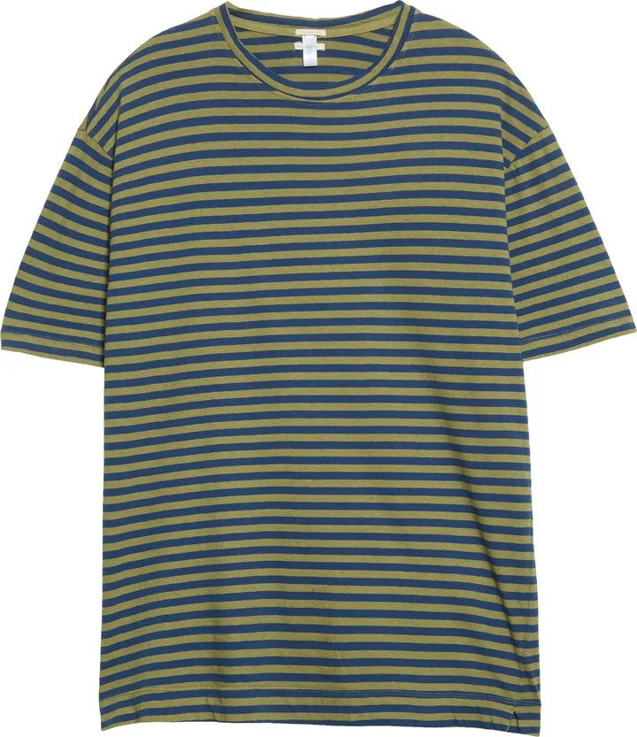 Nevis Stripe Cotton & Linen T-Shirt