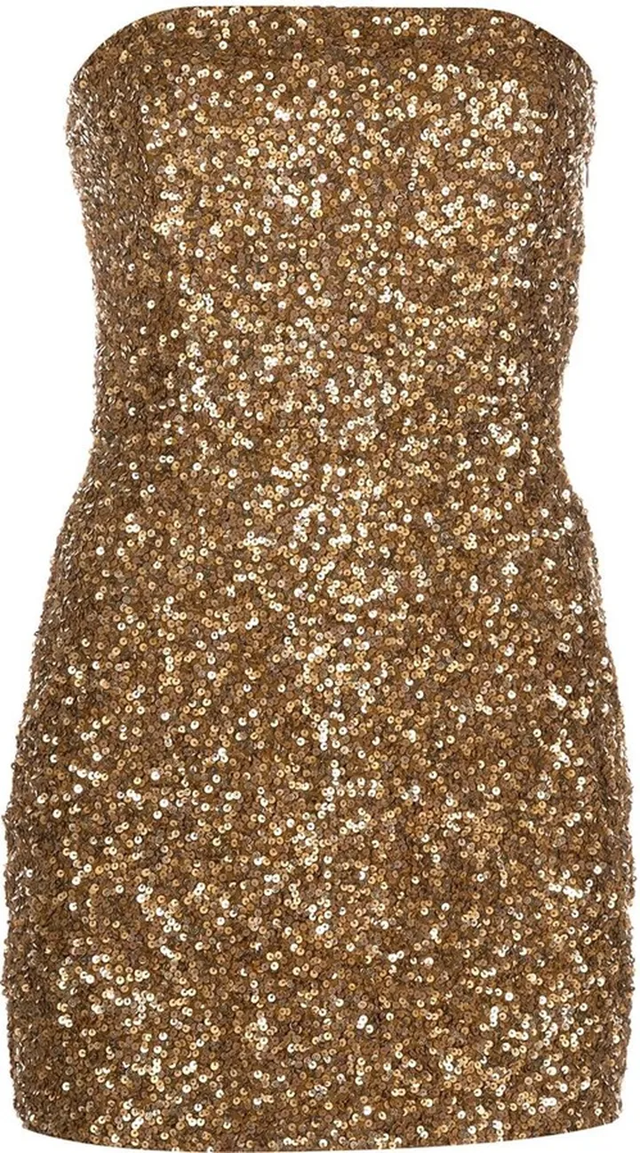 Heather sequin-embellished mini dress