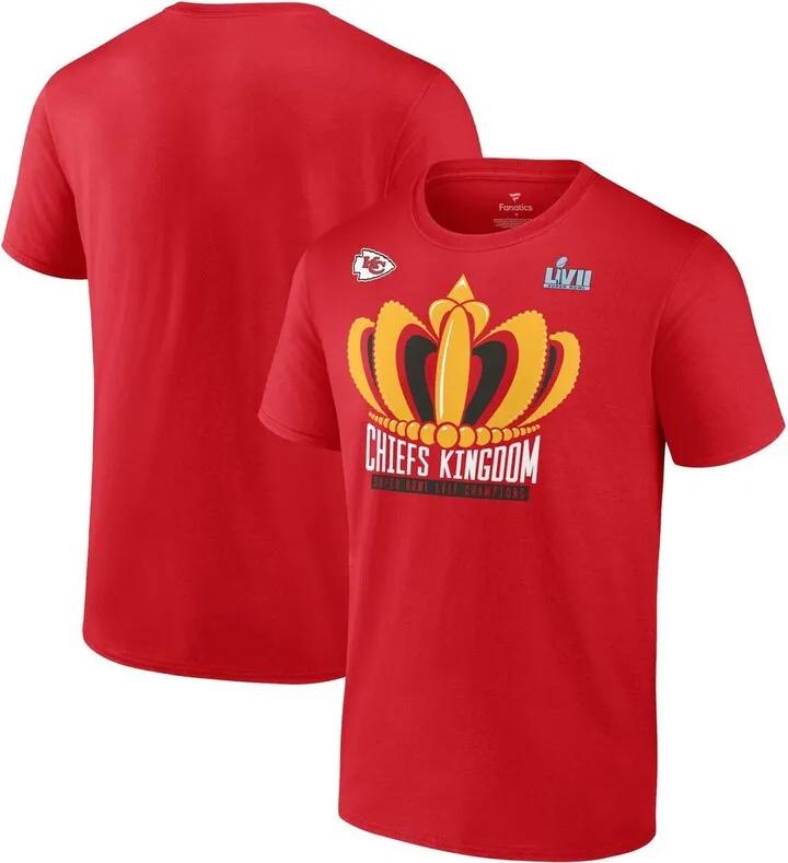Men's Fanatics Branded Red Kansas City Chiefs Super Bowl Lvii Champions Big and Tall Hometown Last Standing T-shirt