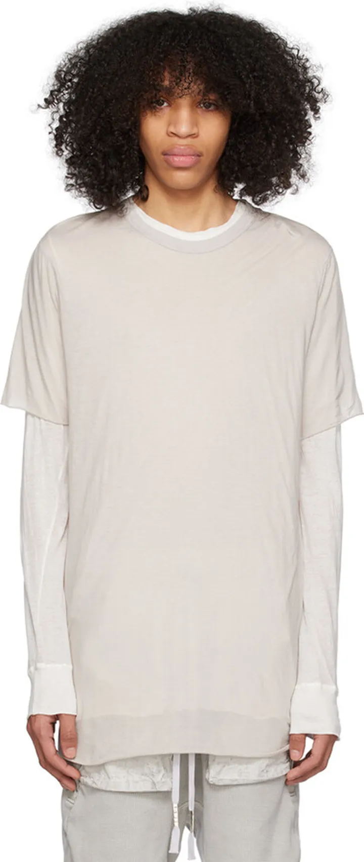 Boris Bidjan Saberi Gray TS1 TF T-Shirt