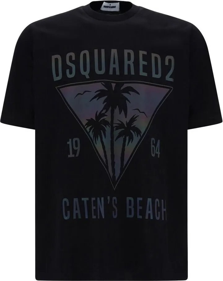 Dsquared2 Graphic Printed Crewneck T-Shirt