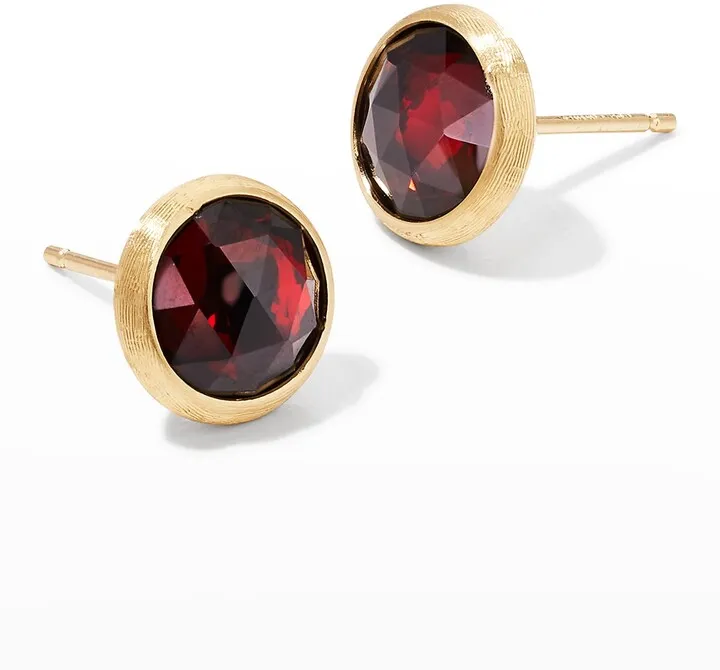 Jaipur Garnet Stud Earrings