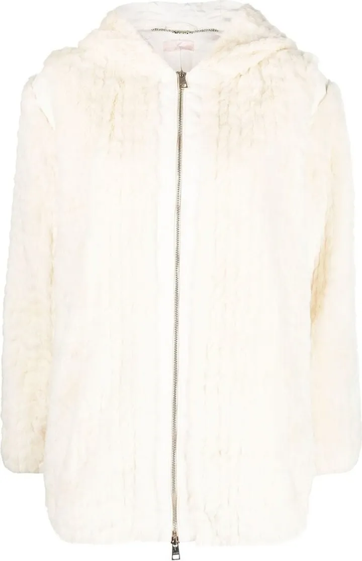 Hooded Faux-Fur Jacket