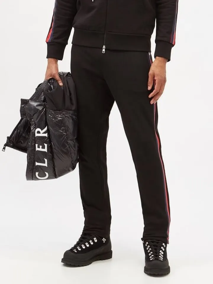Striped Cotton Track Pants