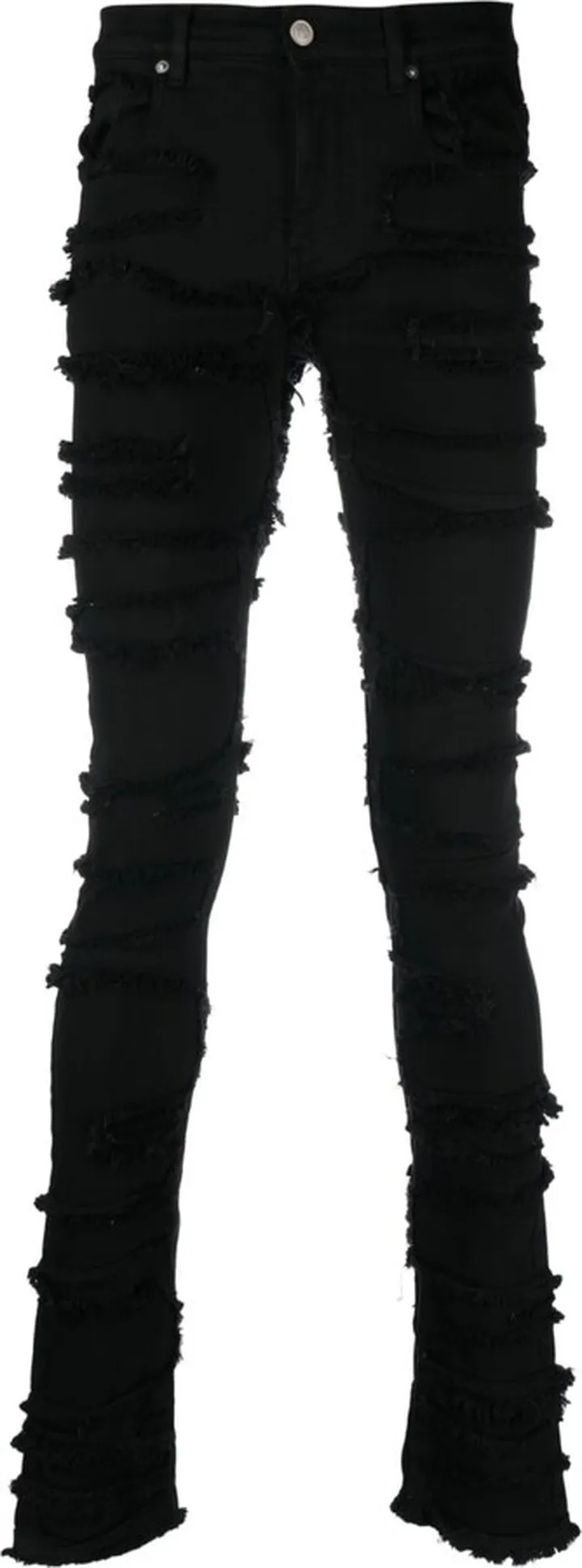 Distressed Frayed Skinny Jeans