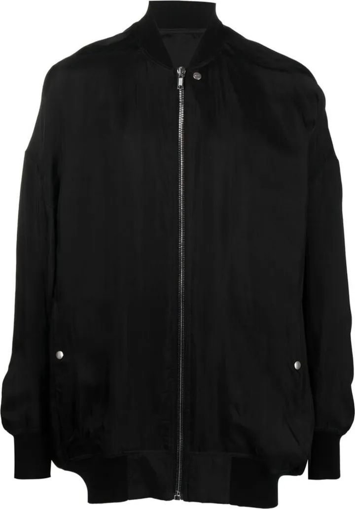 Long-Sleeve Zip-Up Bomber Jacket
