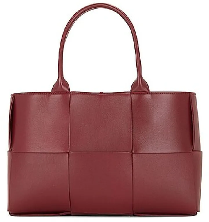 Bottega Veneta Small Arco Tote Bag in Wine