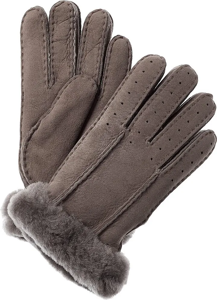 Ugg Classic Perforated Two Point Suede Gloves