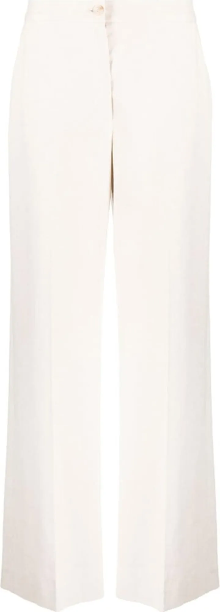 Pressed-Crease Straight-Leg Trousers