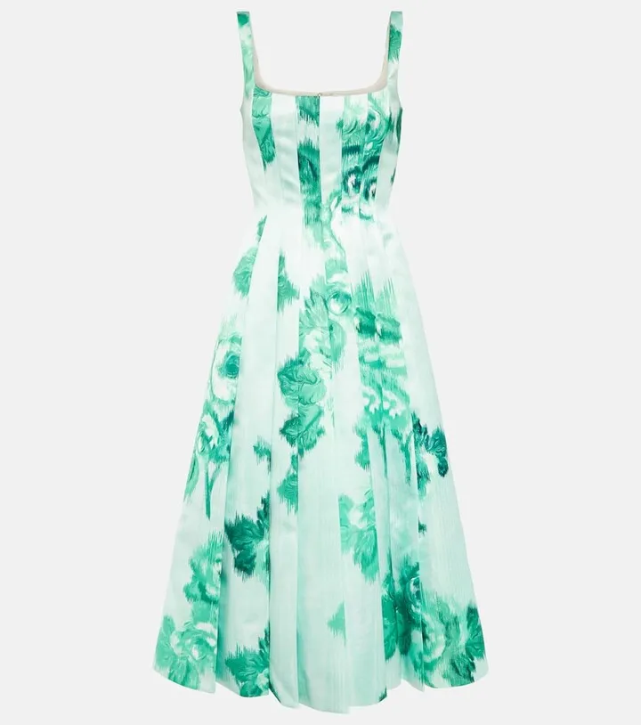 Adele floral midi dress