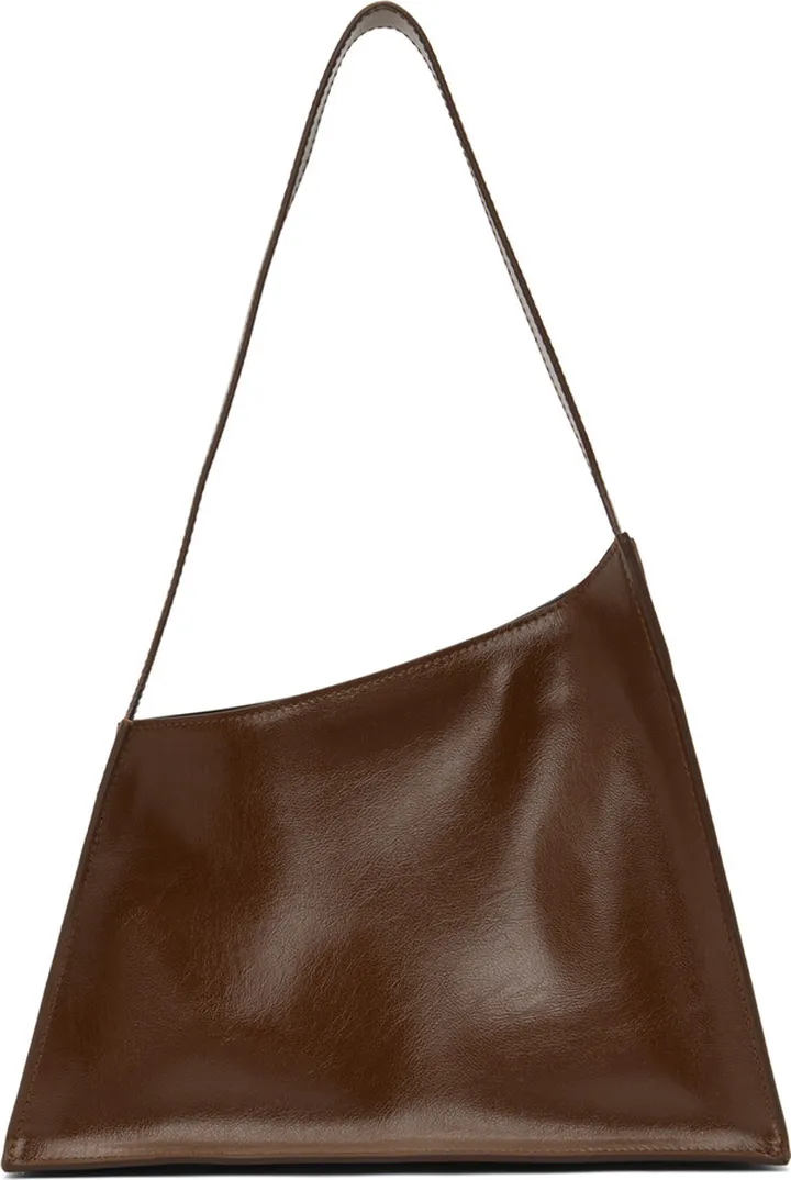 Little Liffner Brown Slanted Shoulder Bag