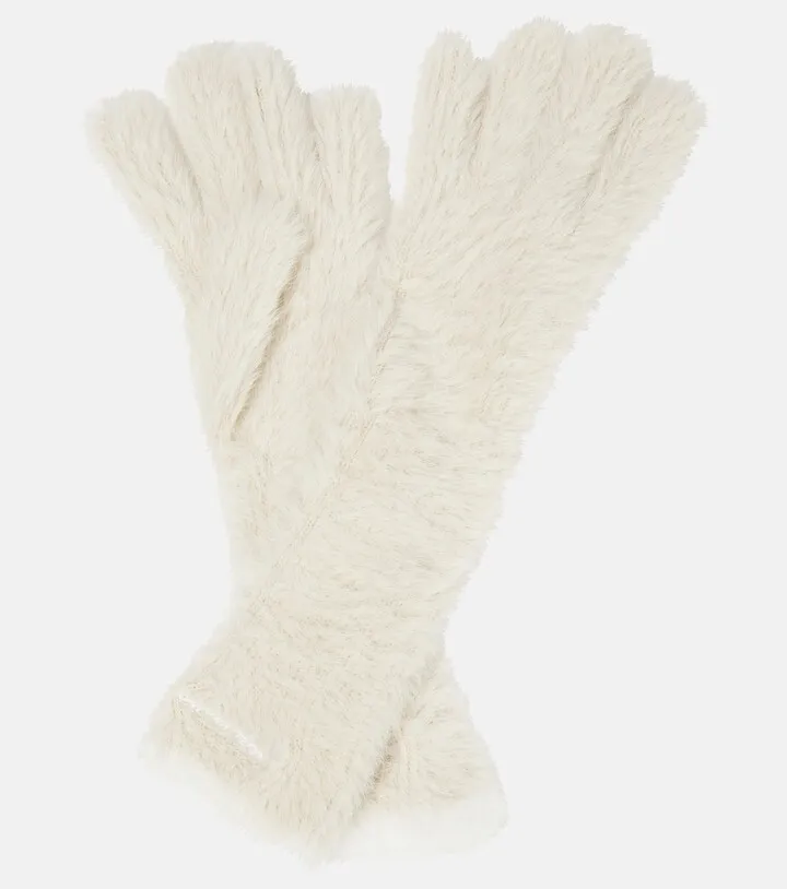 Les gants Neve long faux fur gloves