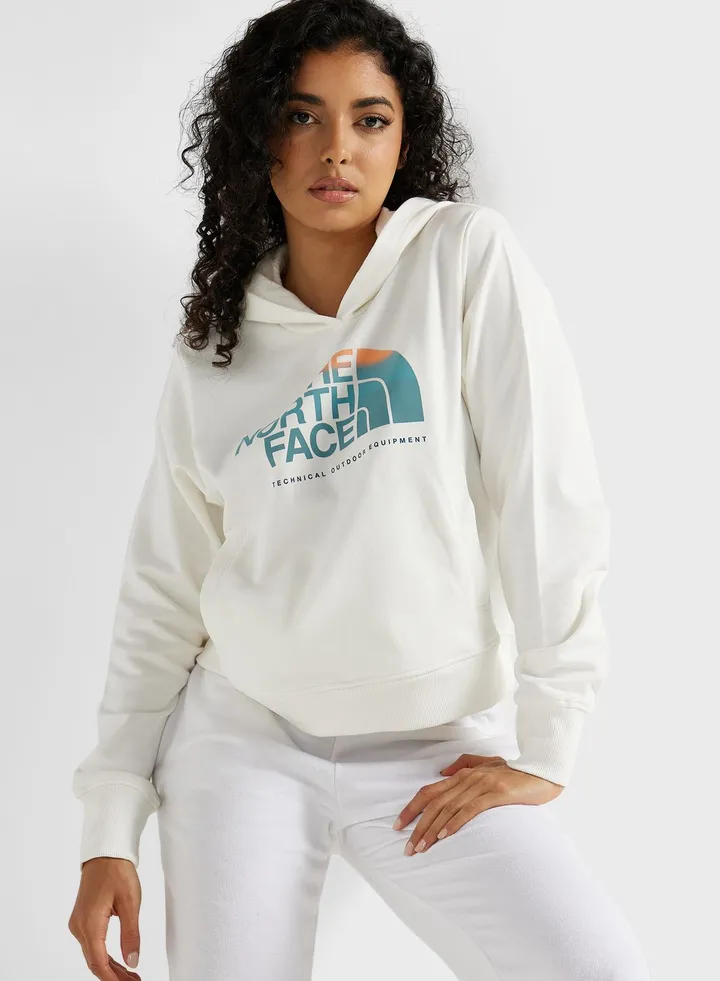Graphic Cropped Hoodie