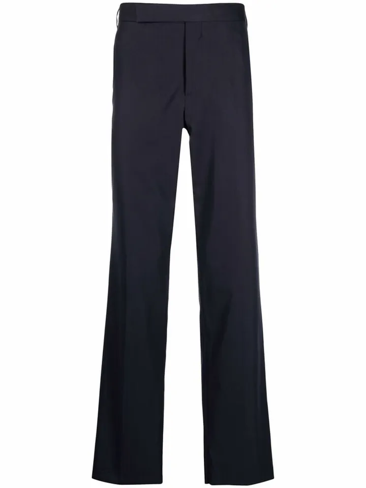 Mid-Rise Straight-Leg Trousers
