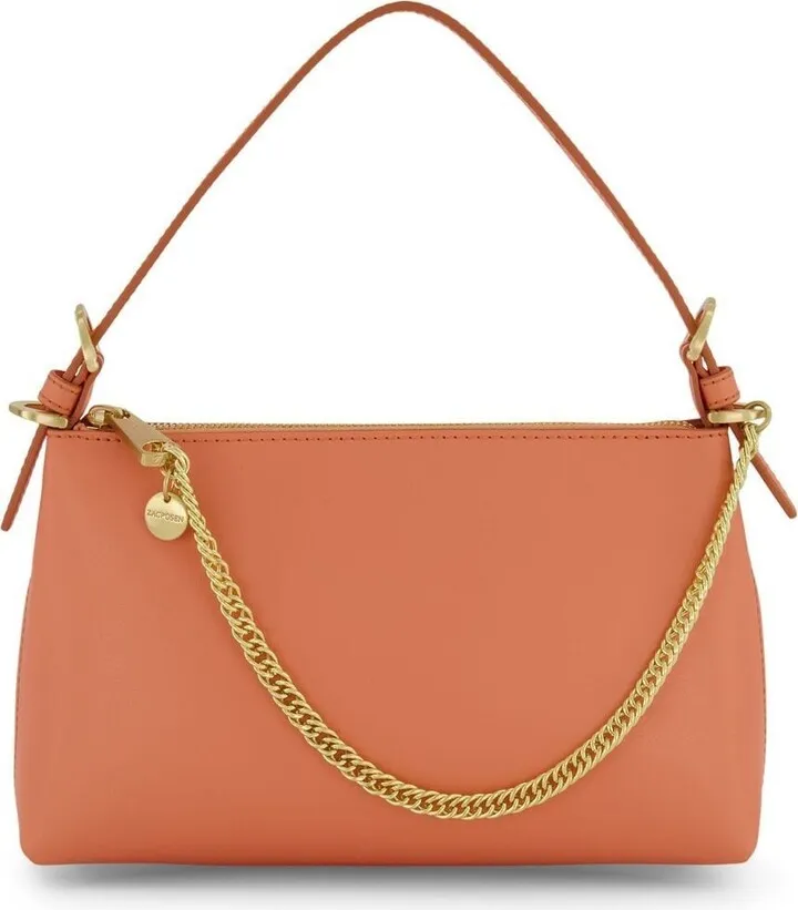 Zip-Up Leather Crossbody Bag