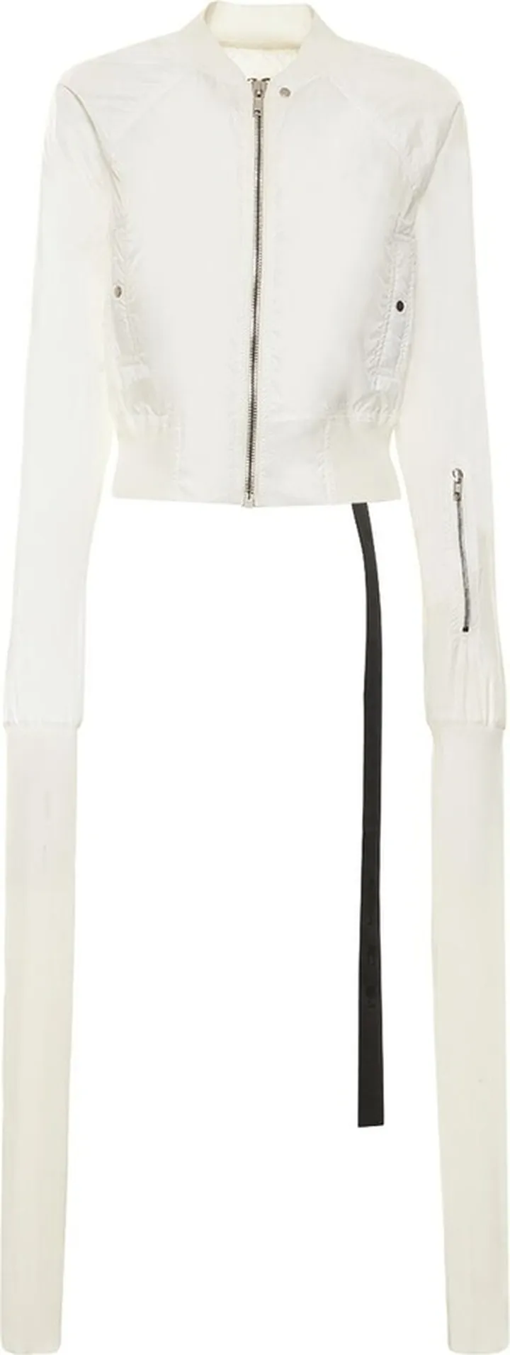 Light nylon zip-up bomber jacket