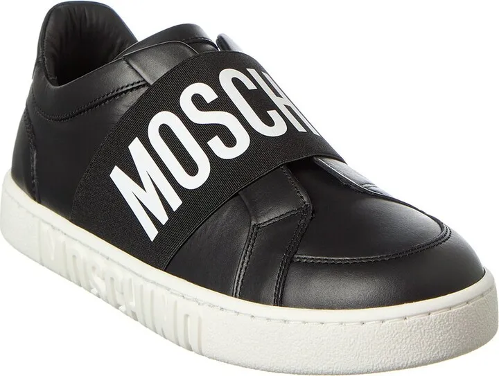 Moschino Logo Leather Sneaker