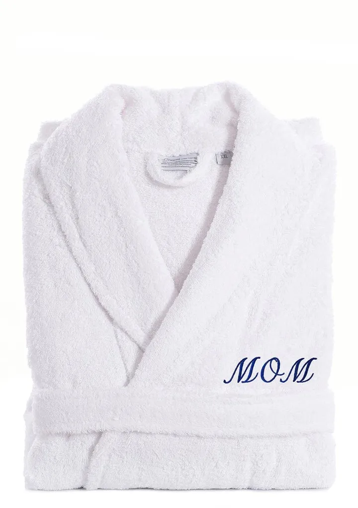 Terry Embroidered Bathrobe