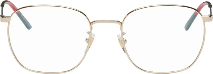 Gucci Gold Round Glasses
