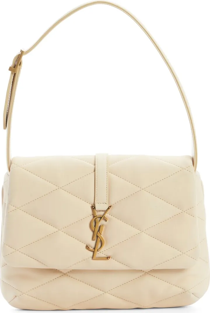 Le 57 Matelassé Quilted Suede Shoulder Bag