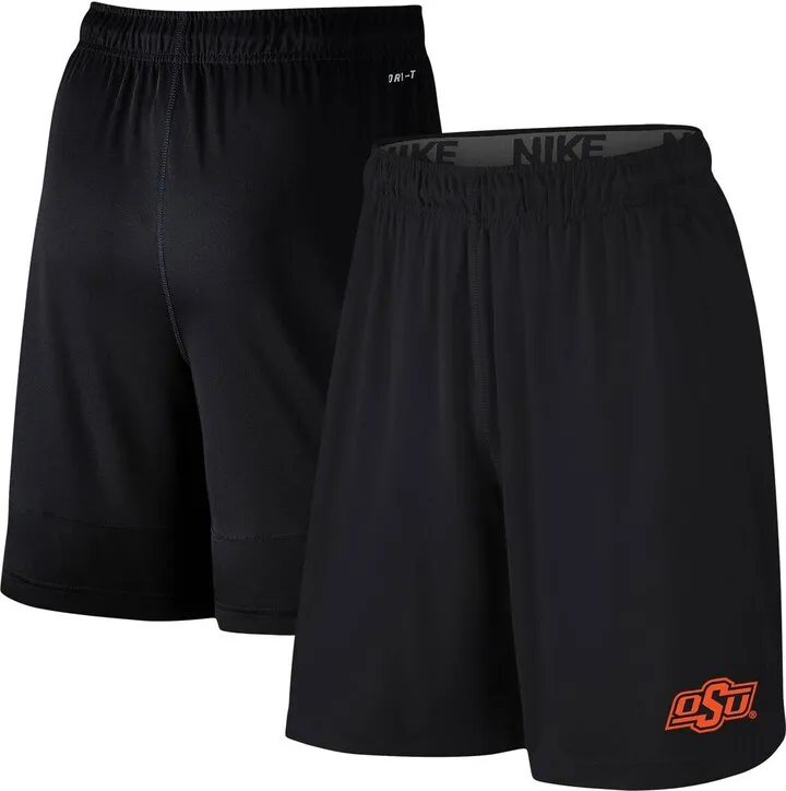 Men's Nike Black Oklahoma State Cowboys College Primary Logo 2.0 Fly Performance Shorts