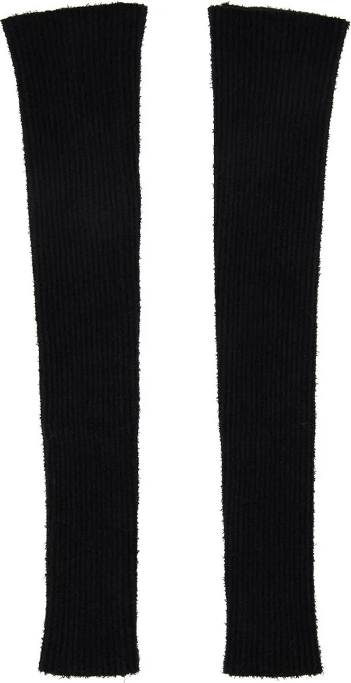 WARDROBE.NYC Black Knit Sleeve Gloves
