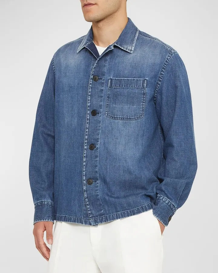 Men's Denim Sport Shirt
