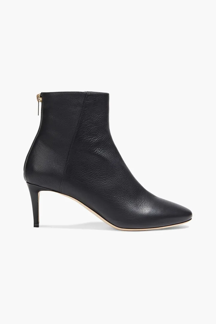 Duke 65 pebbled-leather ankle boots