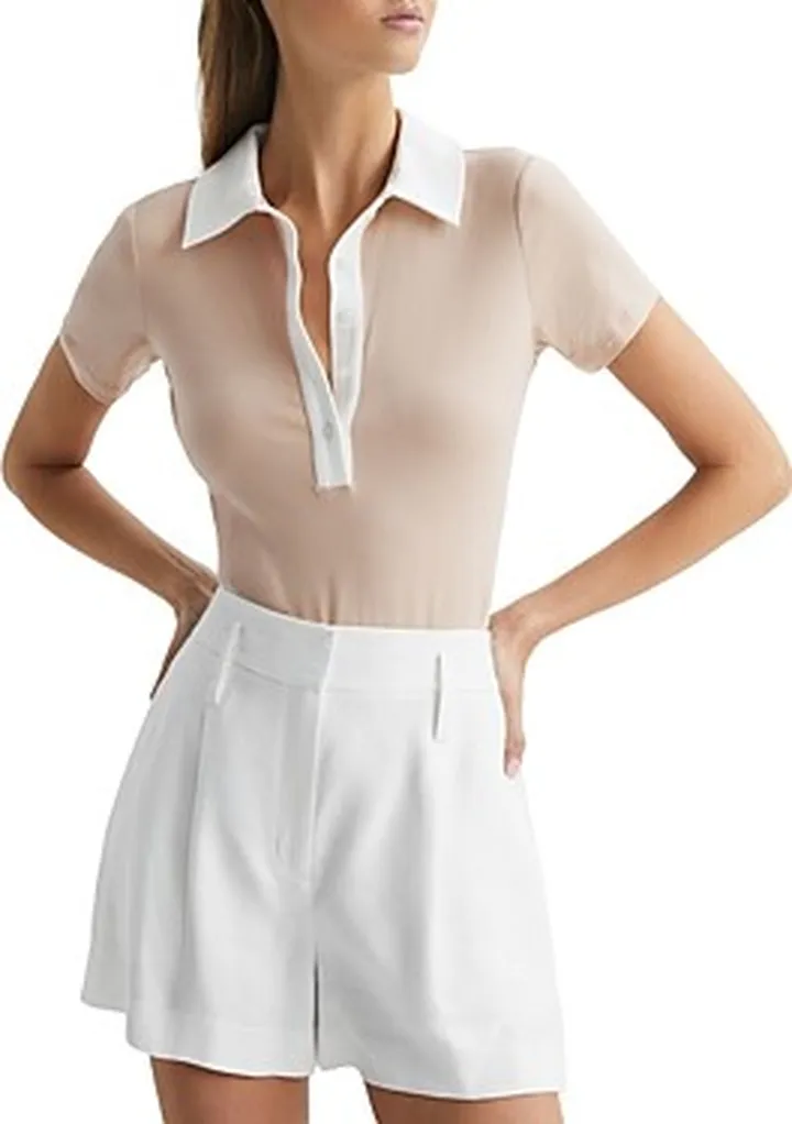 Reiss Avery Collared Bodysuit