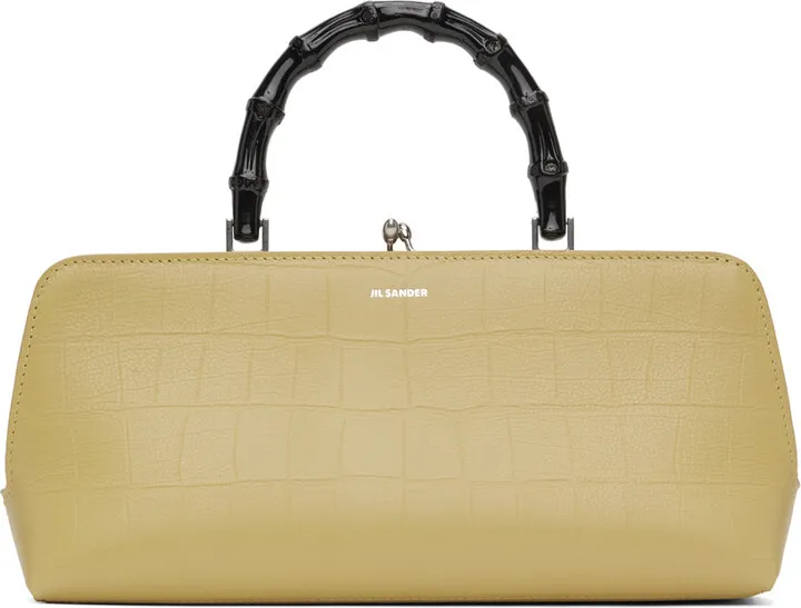 Jil Sander Khaki Small Goji Bag
