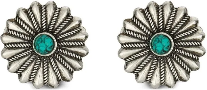 Interlocking-G flower cufflinks