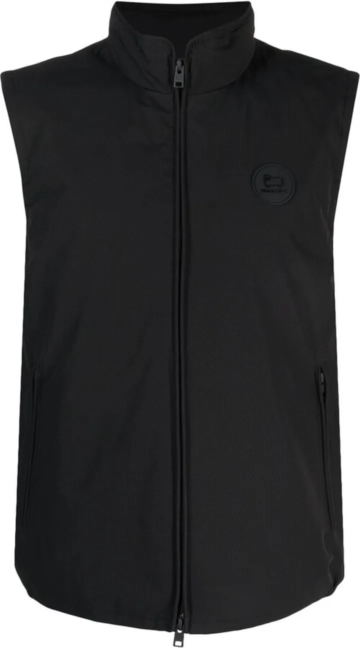 Logo-Patch Zip-Fastening Gilet