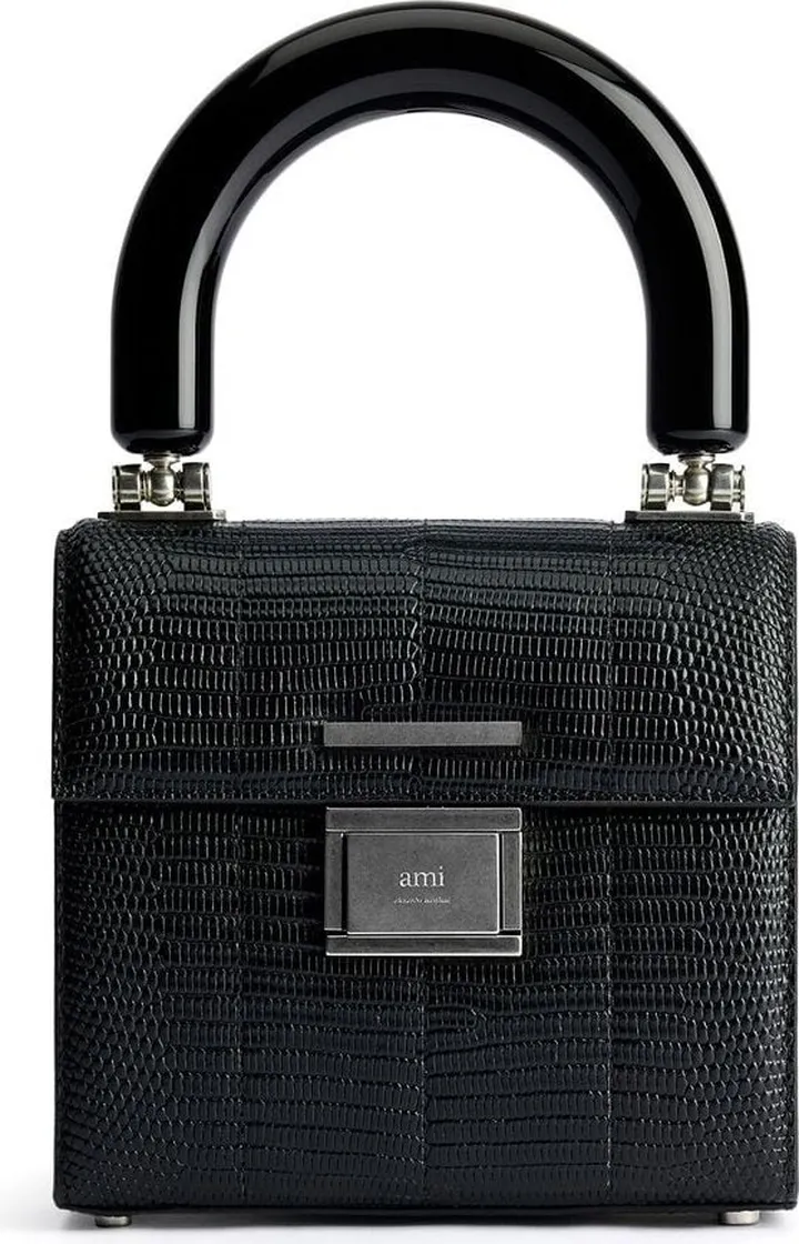 Textured Leather Shoulder Bag