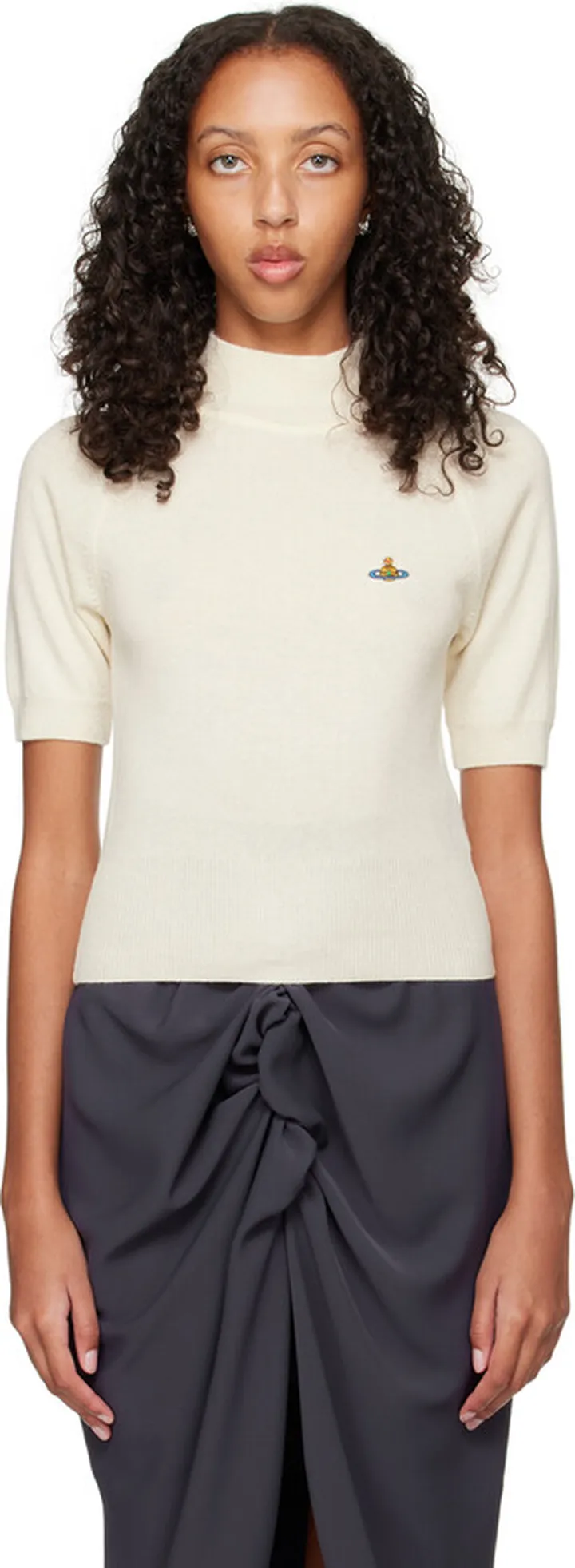 Vivienne Westwood Off-White Bea Turtleneck