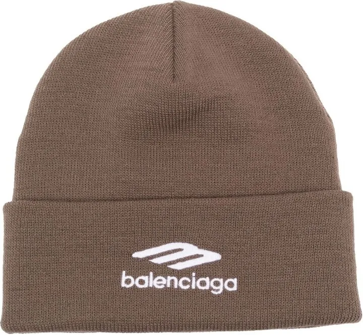Logo-Embroidered Sports-Icon Beanie