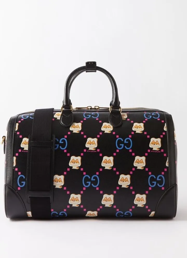 X Pikarar Kawaii And Gg-print Leather Holdall
