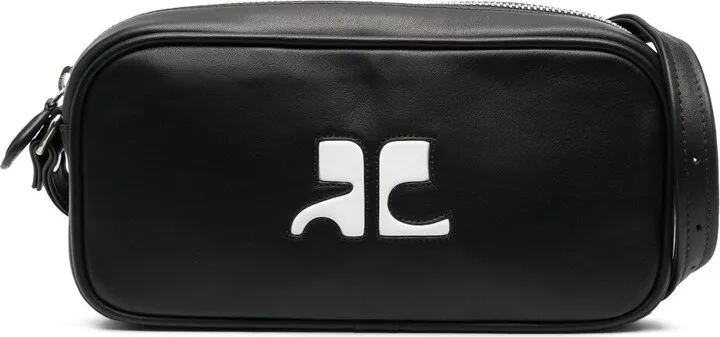 COURRÈGES- Baguette Leather Shoulder Bag