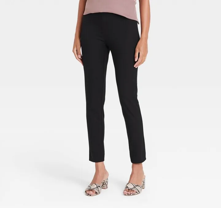 Women's High-Rise Skinny Ankle Pants - A New Day™ Black 14