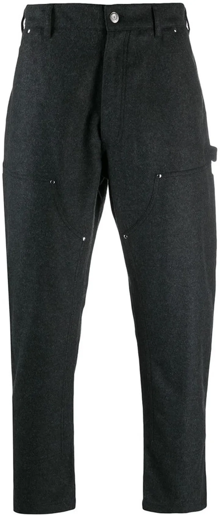 Multi-Pocket Cropped Trousers