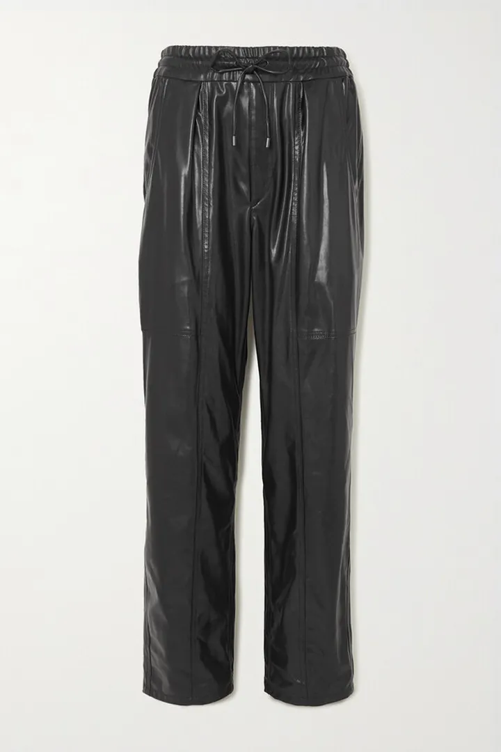 Isabel Marant Étoile - Brina Faux Leather Straight-leg Pants - Black