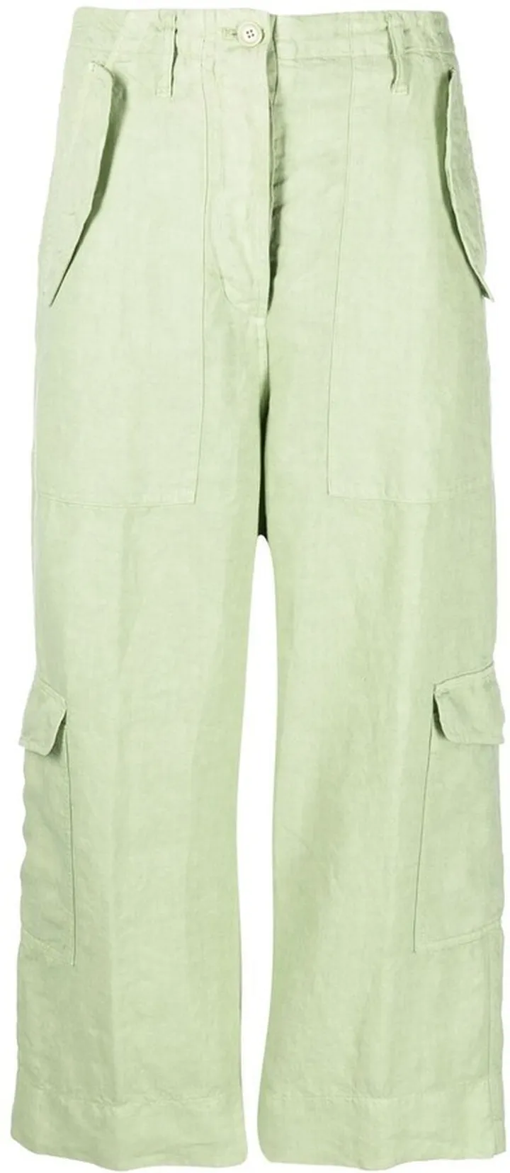 Cropped Straight-Leg Trousers