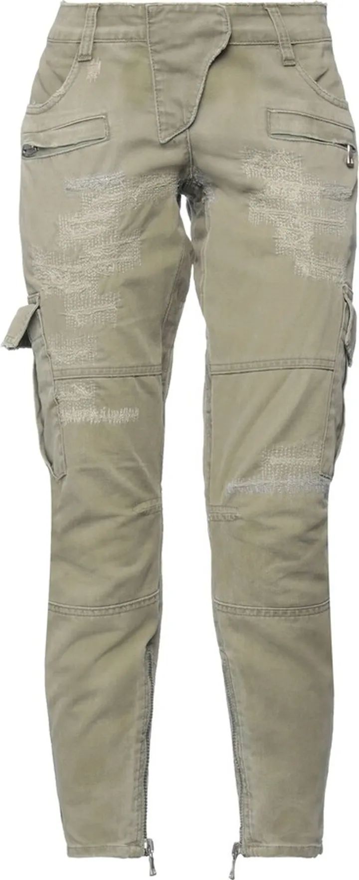 Cropped Pants Military Green